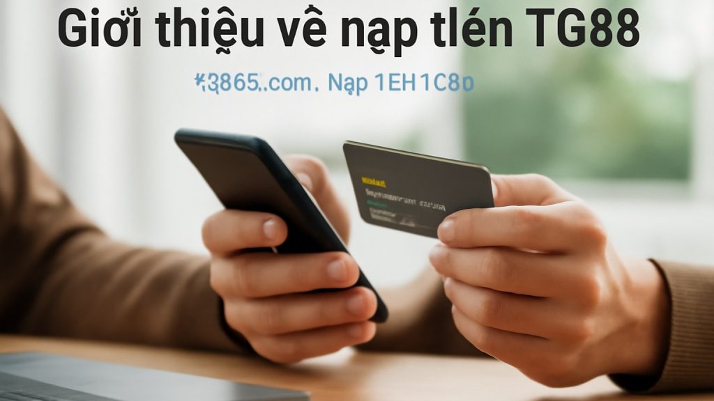 Minh họa: Giới thiệu về nạp tiền TG88