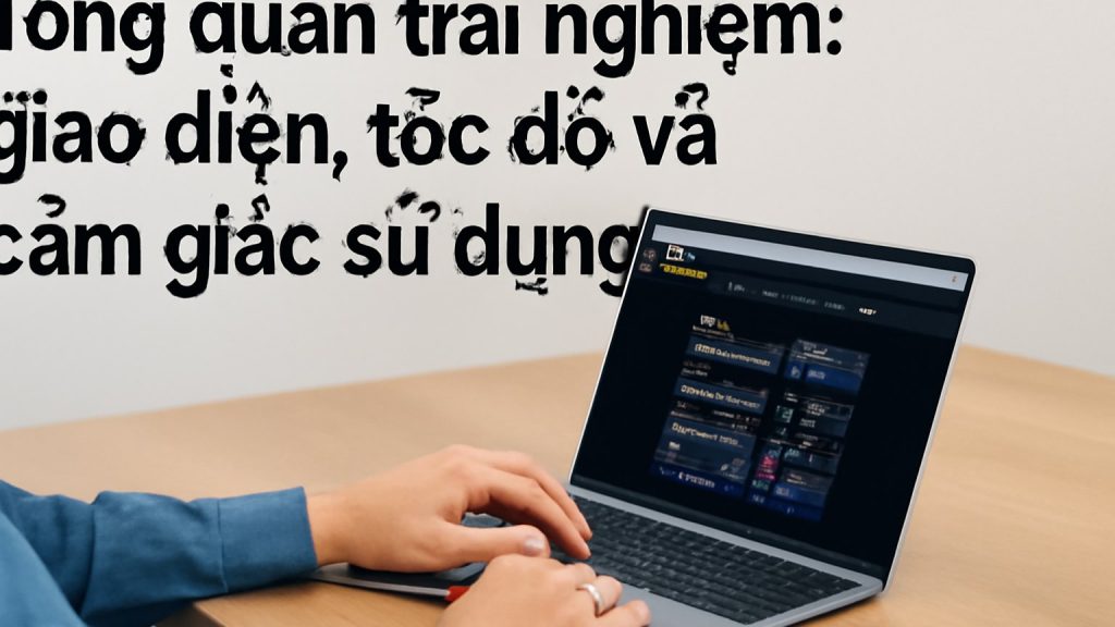 Minh họa: Tổng quan trải nghiệm: giao diện, tốc độ và cảm giác sử dụng